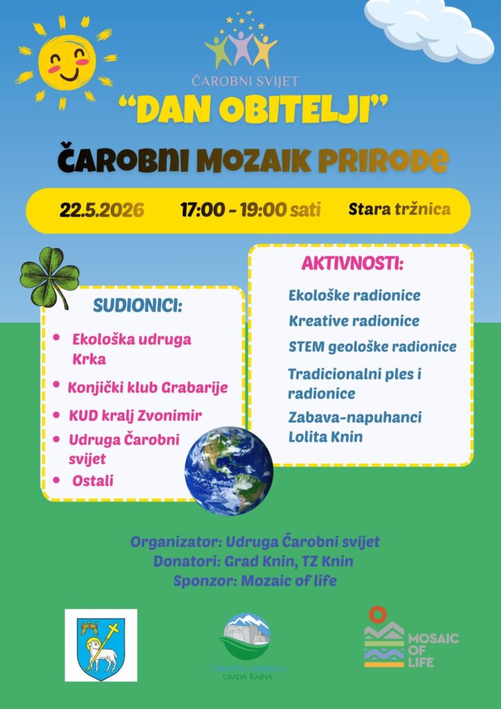 Najava: Dan obitelji – čarobni mozaik prirode